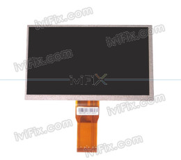 FPC3-WV70047AV1 LCD Display Screen Replacement for 7 Inch Tablet PC