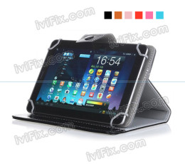 Leather Case Cover for Fusion5 Bargain Quad Core 10.1 Inch Tablet PC