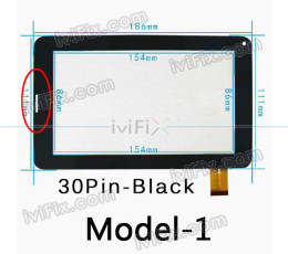 Replacement GT70PW86V Digitizer Touch Screen for 7 Inch Tablet PC