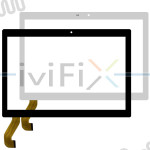 CX252D FPC-V01 Digitizer Touch Screen Replacement for 10.1 Inch Tablet PC