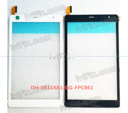 DH-08118A1-GG-FPC861 Pantalla táctil de Recambio para 8 Pulgadas Tablet PC