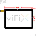 XML MS1168-FPC V1.0 CH Pantalla táctil de Repuesto para 10.1 Pulgadas Tablet PC