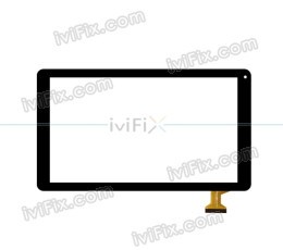 Écran Tactile Digitizer Remplacement pour Majestic TAB-610 4G MTK8735D Quad Core 10.1 Pouces Tablette PC