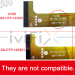 Q108 SX-ctp-101521 Remplacement Écran Tactile Digitizer pour 10.1 Pouces Tablette PC