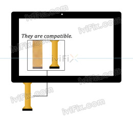 Touchscreen Digitizer Ersatz für Simbans TangoTab 10 MTK8163 Quad Core 10.1 Zoll Tablet PC