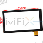 Touchscreen Digitizer Ersatz für Time2 TC1050G Quad Core 10.1 Zoll Tablet PC