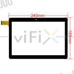 XML MS1168-FPC V1.0 CH Digitizer Glas Touchscreen Ersatz für 10.1 Zoll Tablet PC